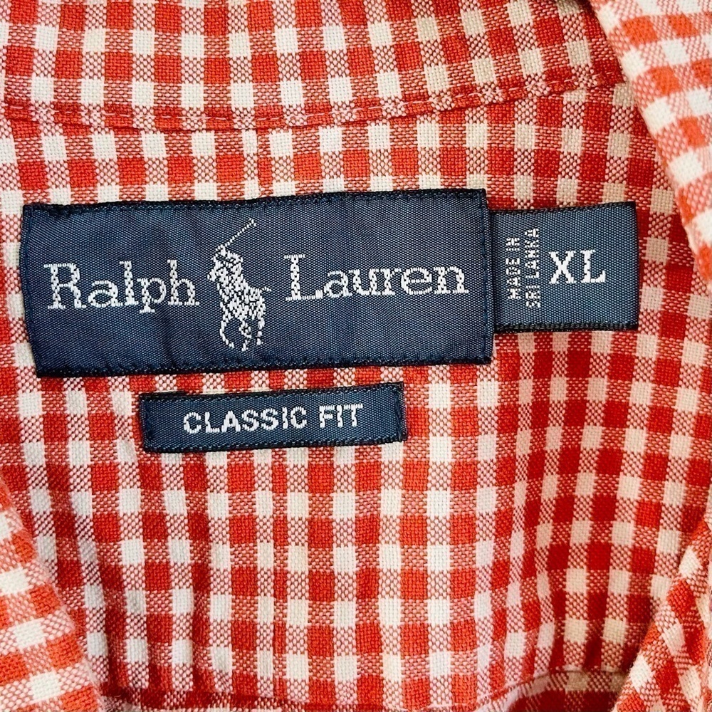 Polo Ralph Lauren Custom Fit Gingham Long Sleeve Button Down Shirt Size XL - Picture 3 of 10